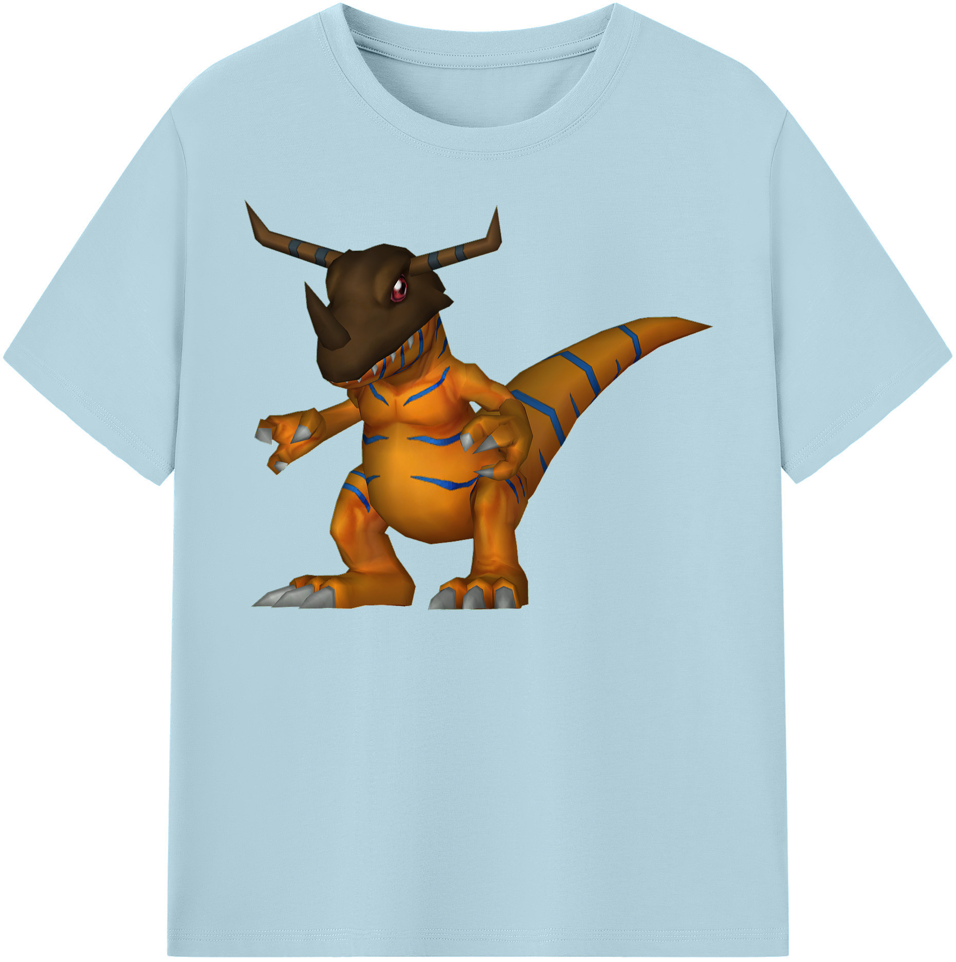 （画像用） Digimon デジタルモンスター/デジモン 綿100％半袖Tシャツ（フロントプリント）